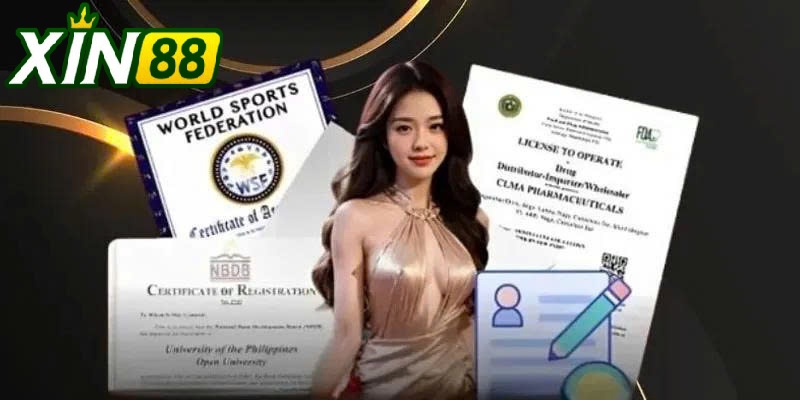 Cam Kết Uy Tín Từ Giấy Phép Hoạt Động XIN88